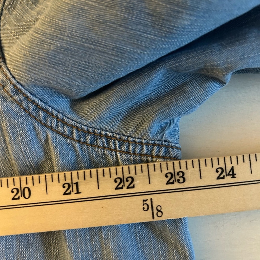Denim & Co jacket, blue distressed fabric, women’s size XL. Great condition! - Picture 6 of 6